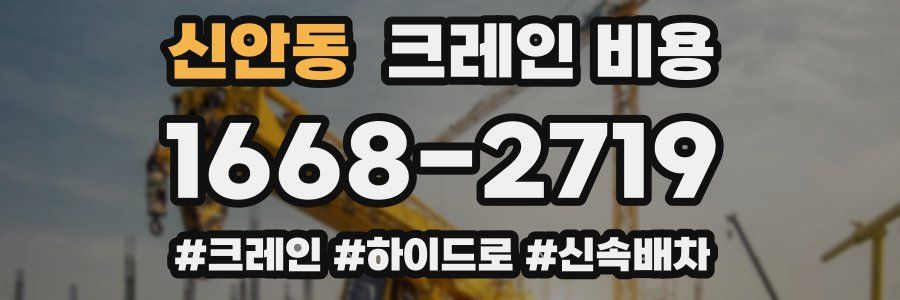 신안동 크레인 비용