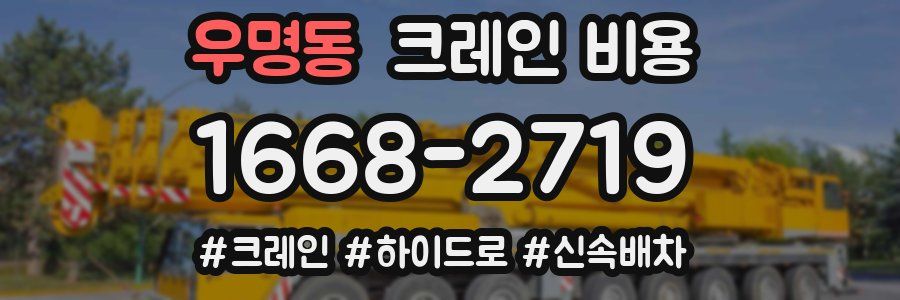 우명동 크레인 비용