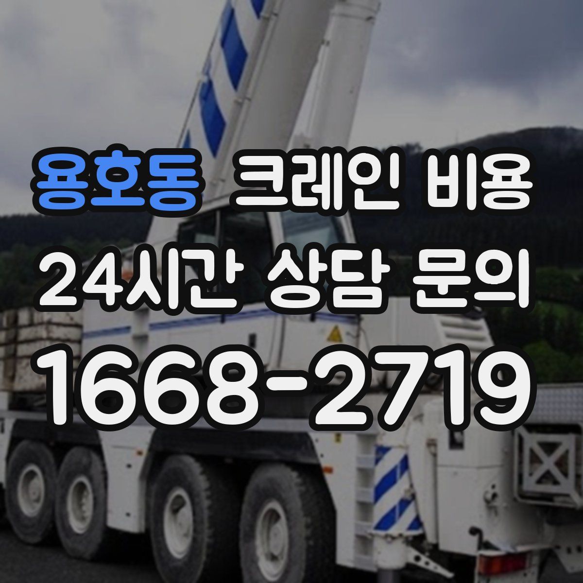 용호동 크레인 비용