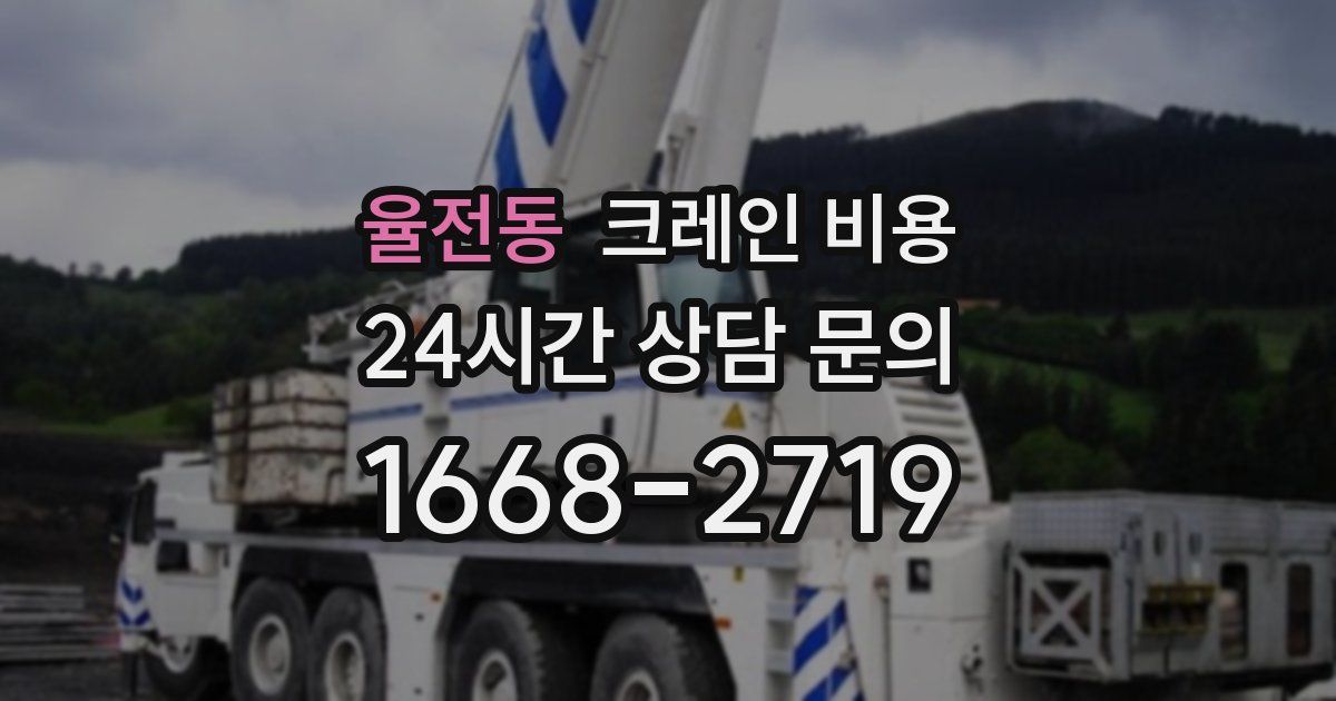 율전동 크레인 비용