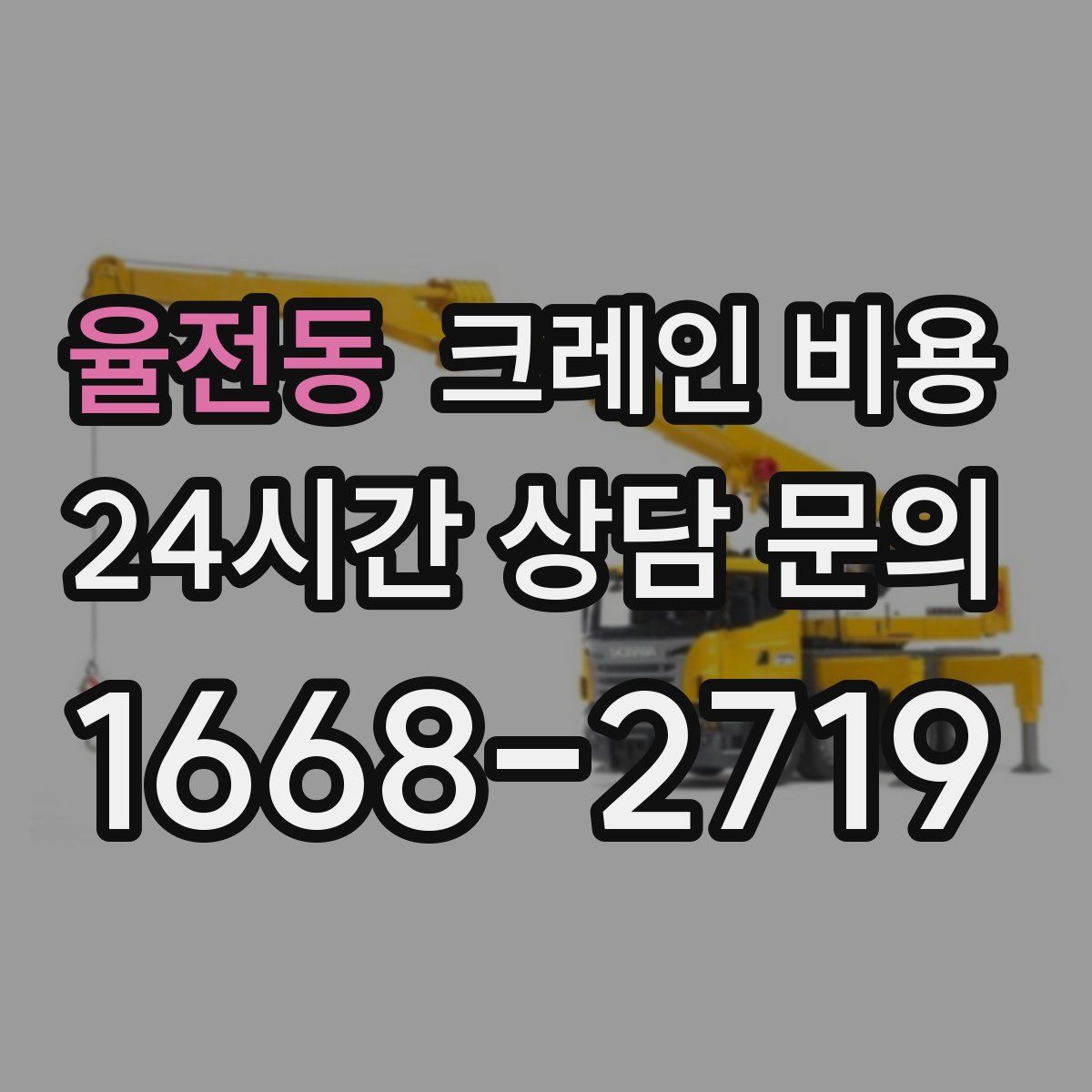 율전동 크레인 비용