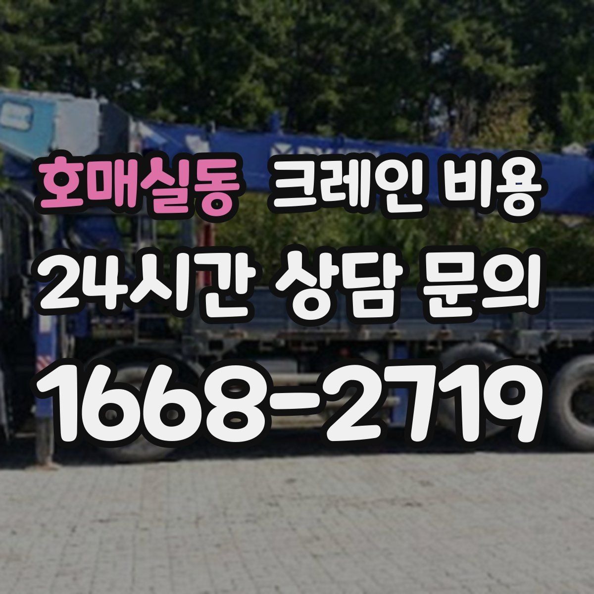 호매실동 크레인 비용