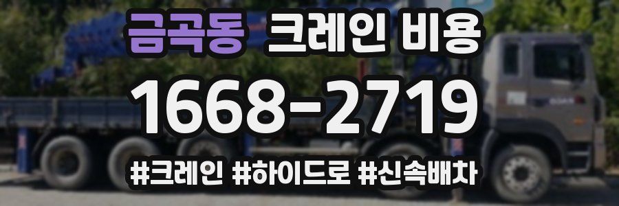 금곡동 크레인 비용
