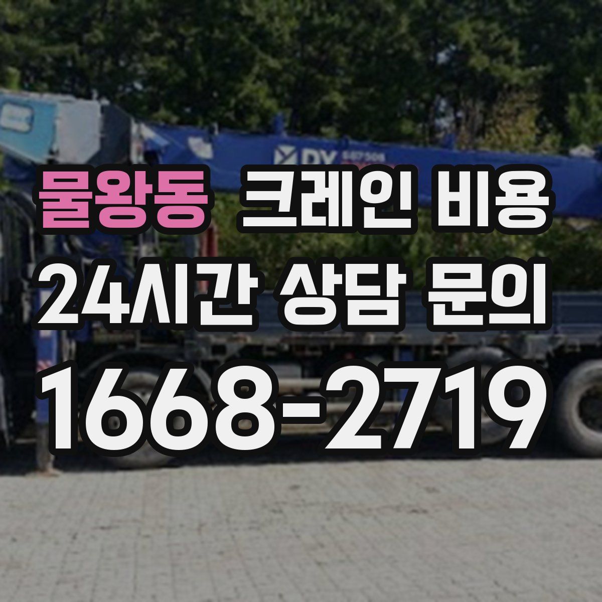 물왕동 크레인 비용
