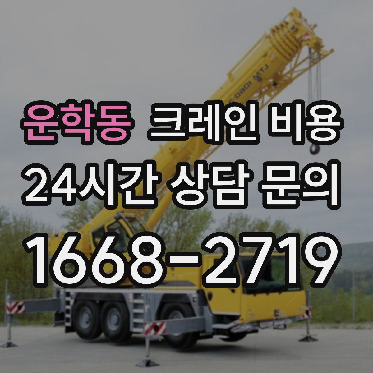 운학동 크레인 비용