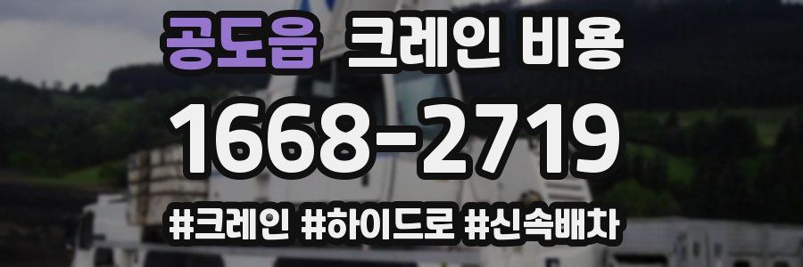 공도읍 크레인 비용