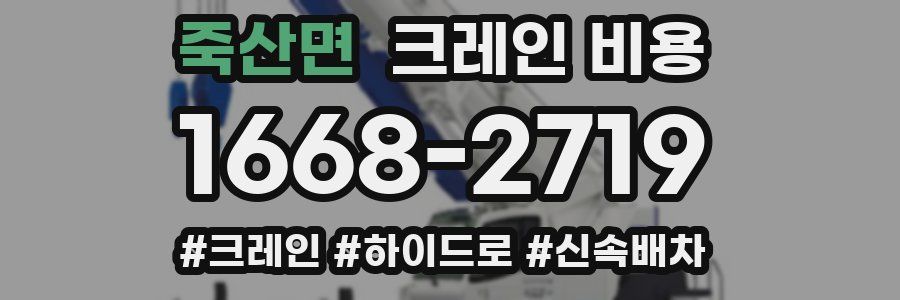 죽산면 크레인 비용