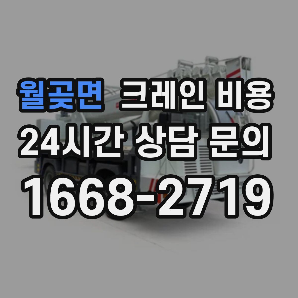 월곶면 크레인 비용