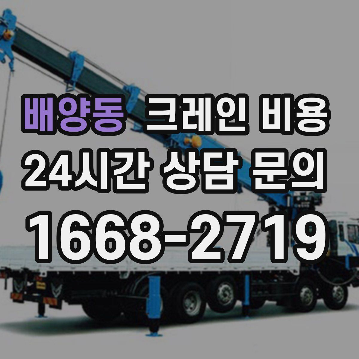배양동 크레인 비용