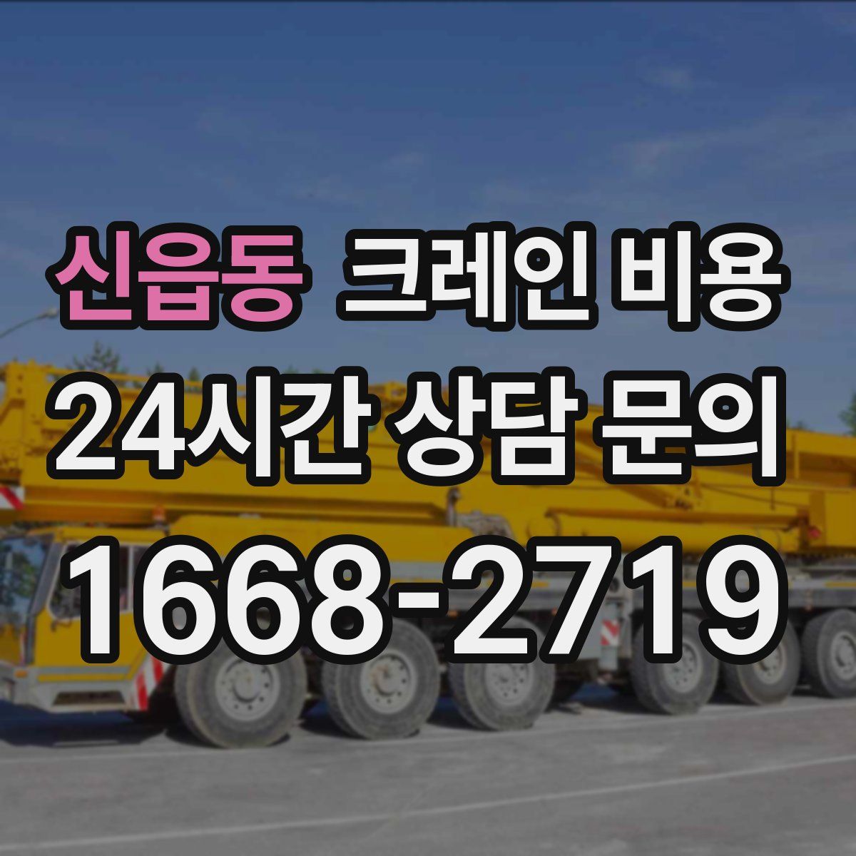신읍동 크레인 비용