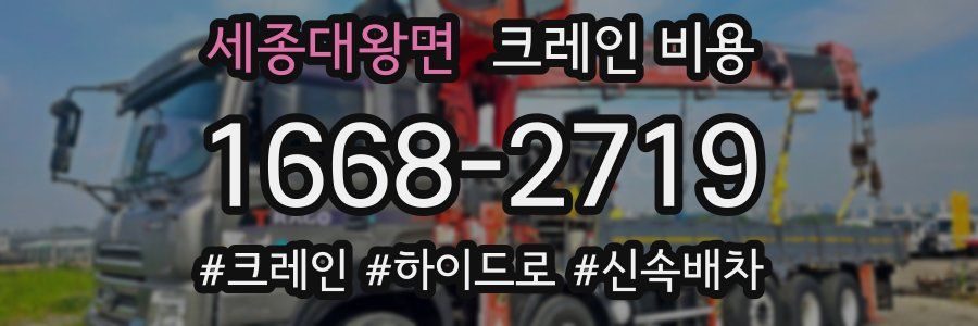 세종대왕면 크레인 비용