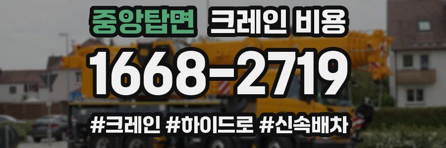 중앙탑면 크레인 비용