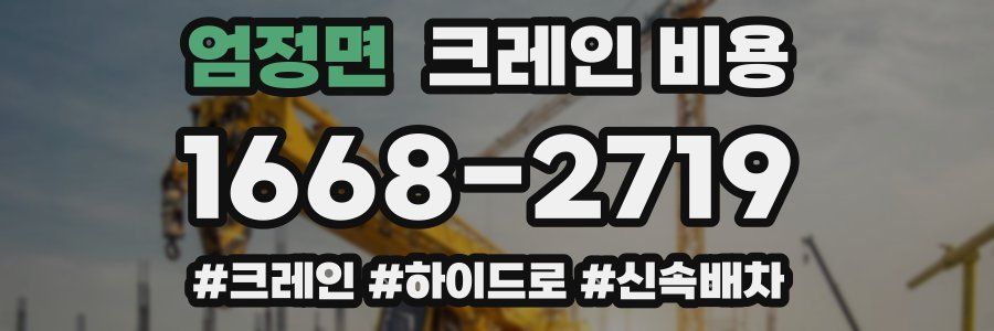 엄정면 크레인 비용