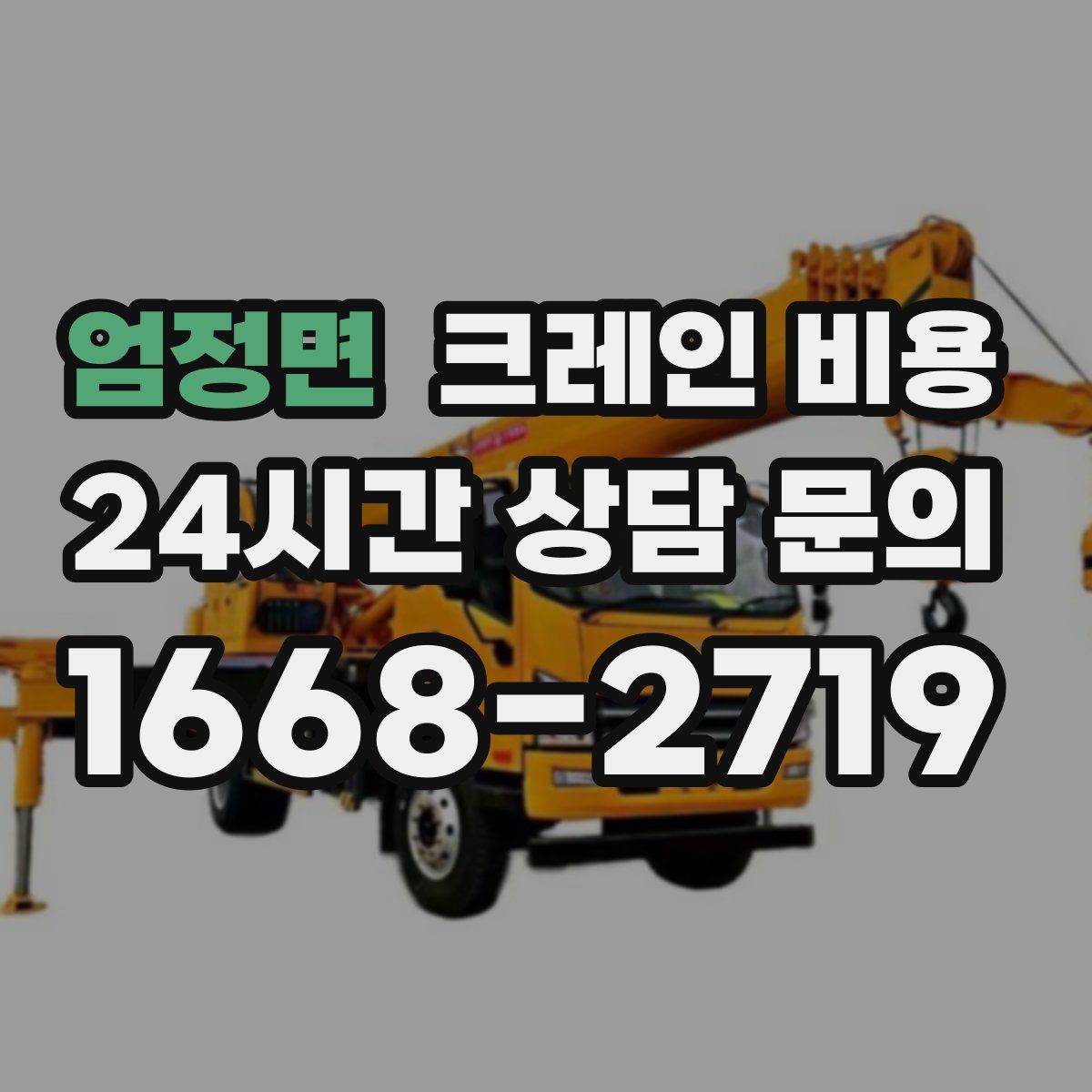 엄정면 크레인 비용