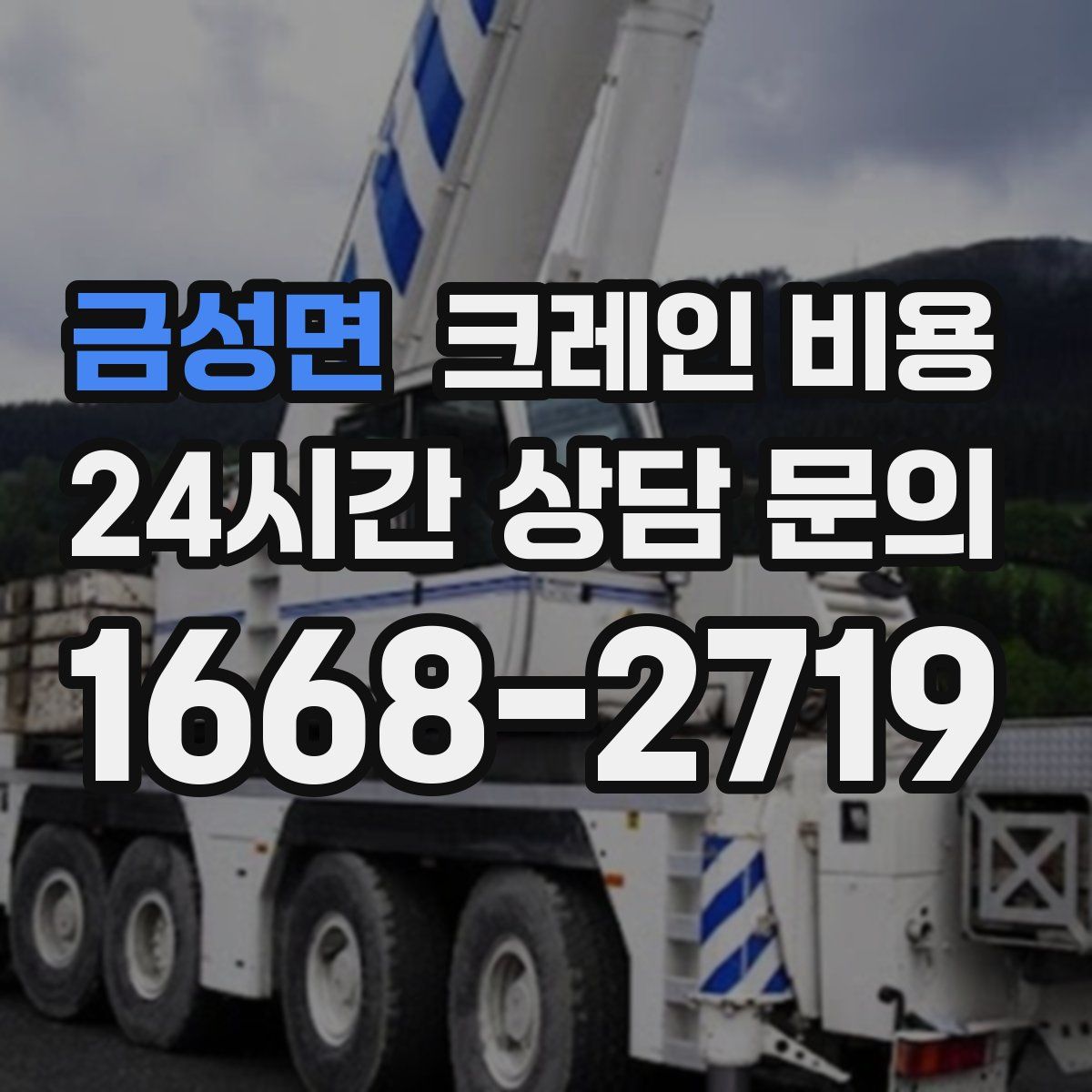 금성면 크레인 비용