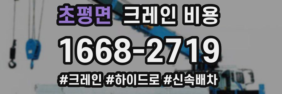 초평면 크레인 비용