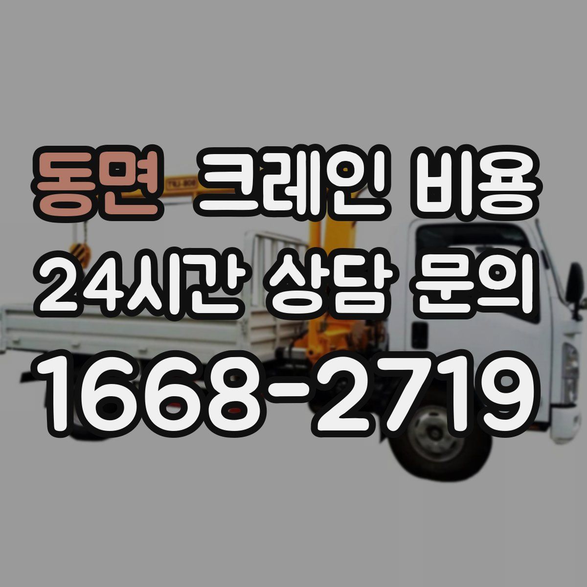 동면 크레인 비용