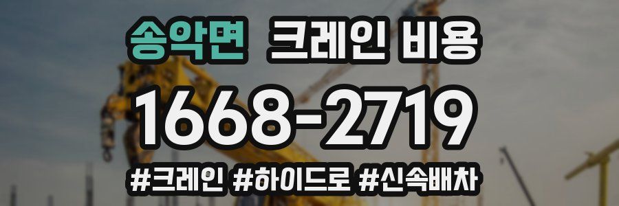 송악면 크레인 비용
