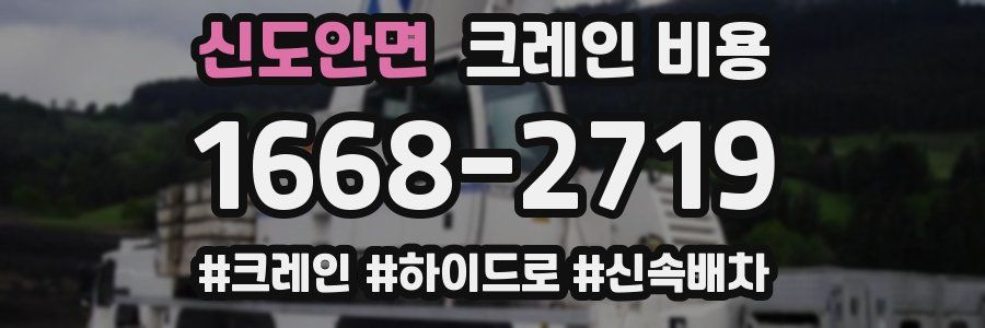 신도안면 크레인 비용