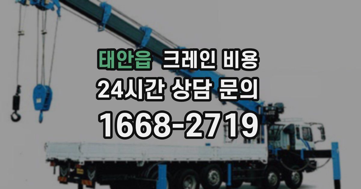 태안읍 크레인 비용