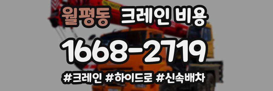 월평동 크레인 비용