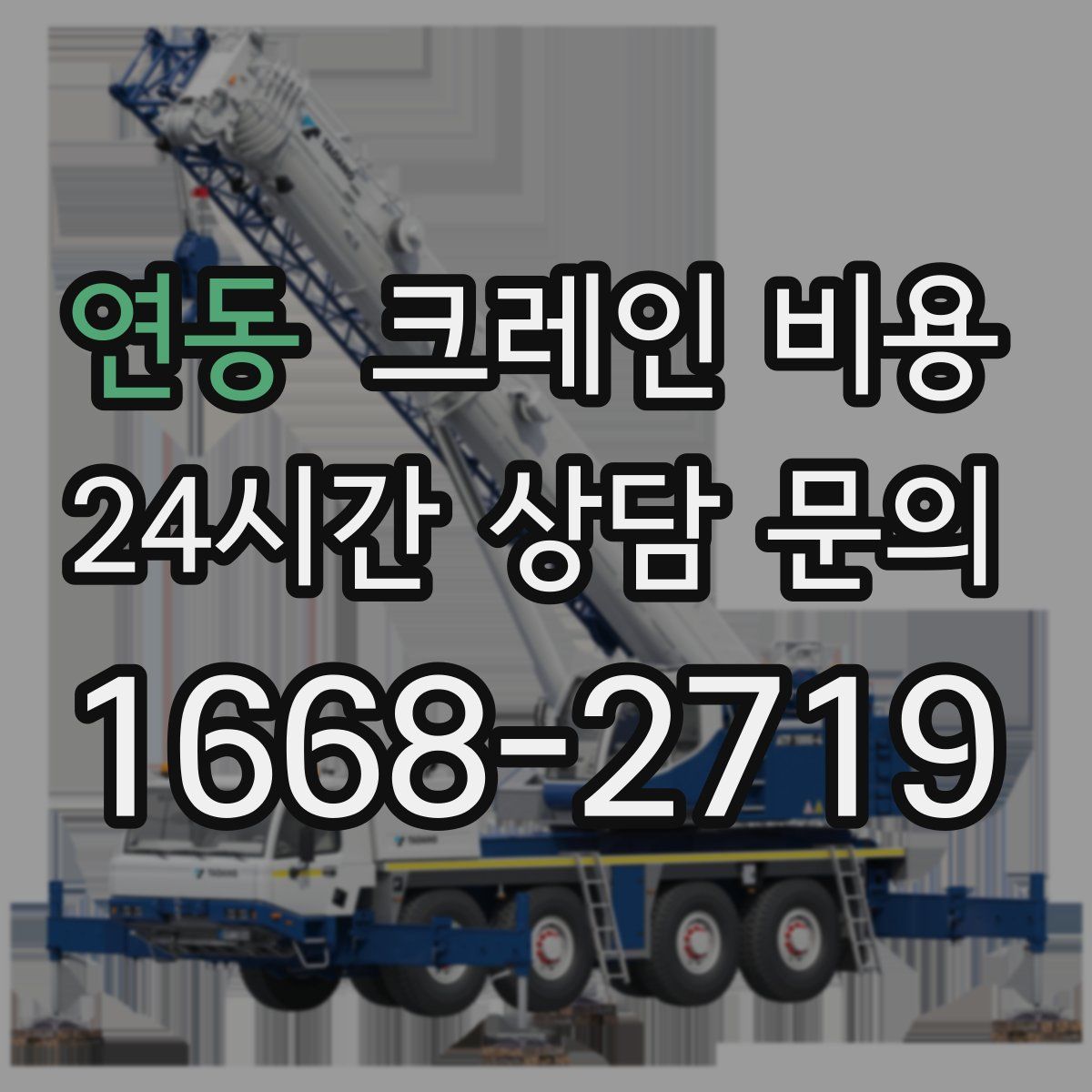 연동 크레인 비용