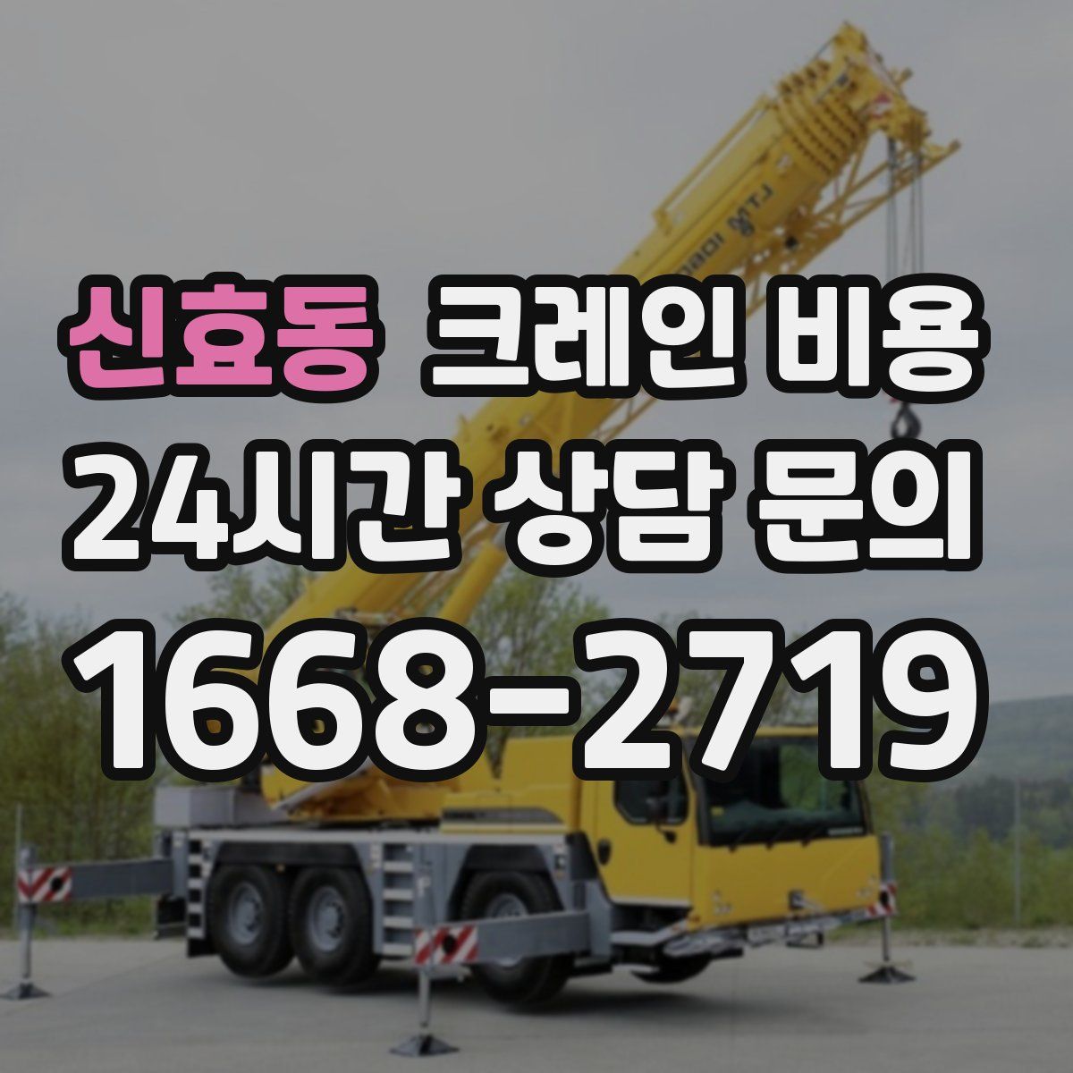 신효동 크레인 비용