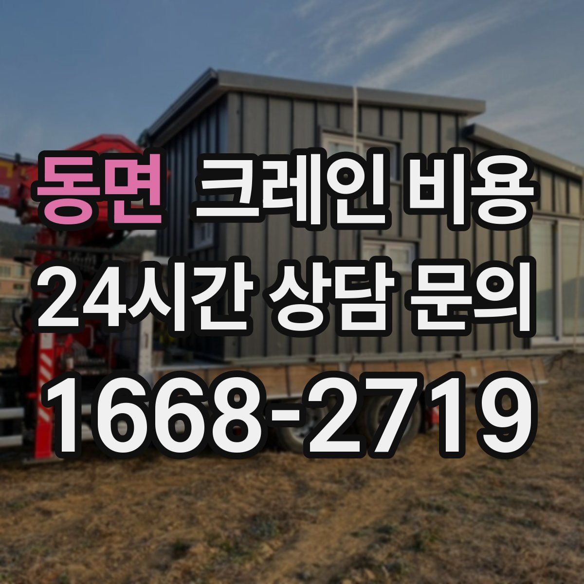 동면 크레인 비용