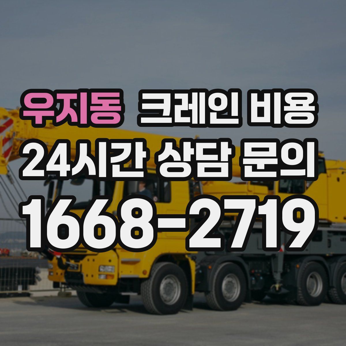 우지동 크레인 비용