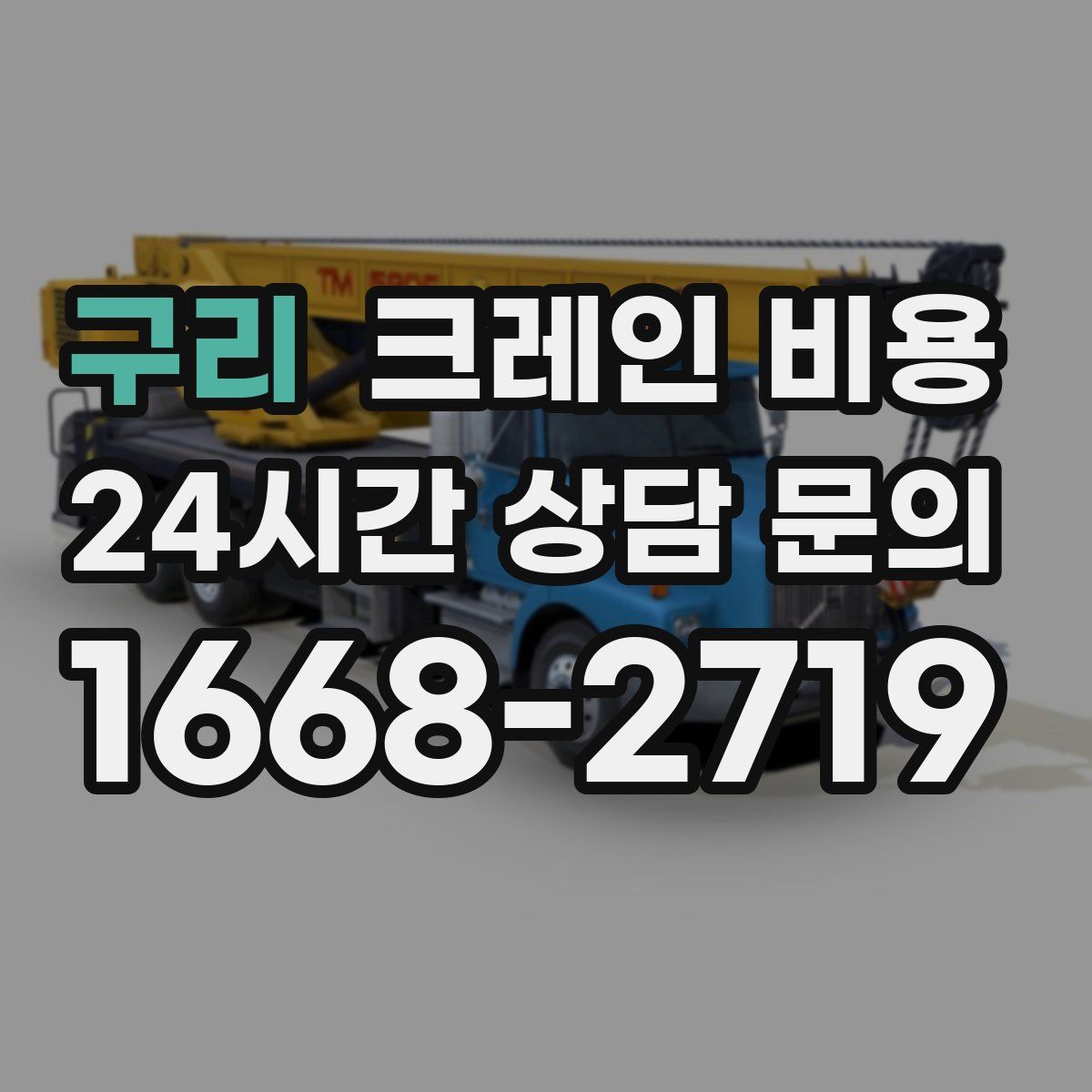구리 크레인 비용