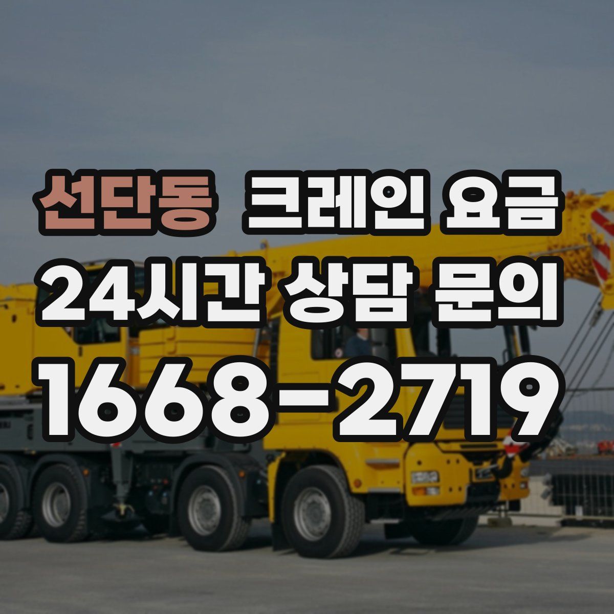 선단동 크레인 요금