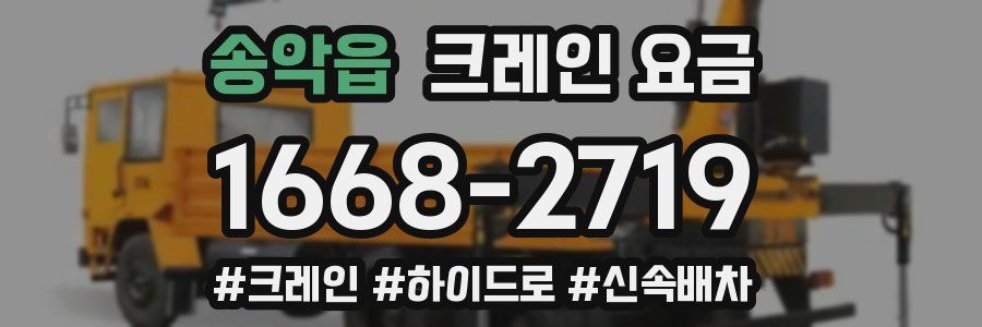 송악읍 크레인 요금