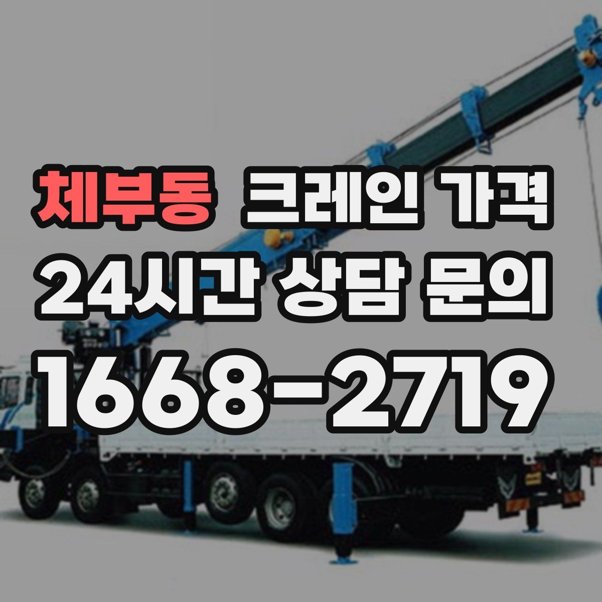 체부동 크레인 가격