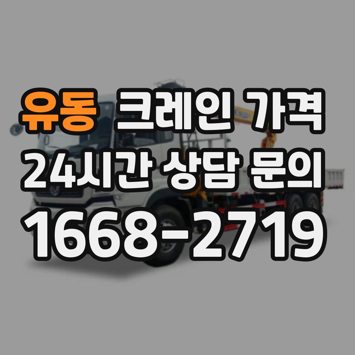 유동 크레인 가격