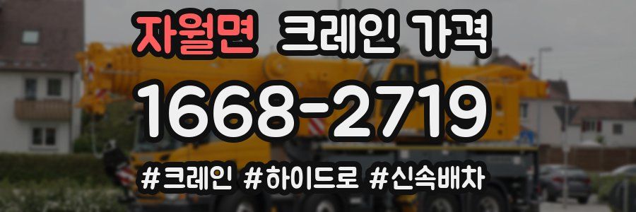 자월면 크레인 가격