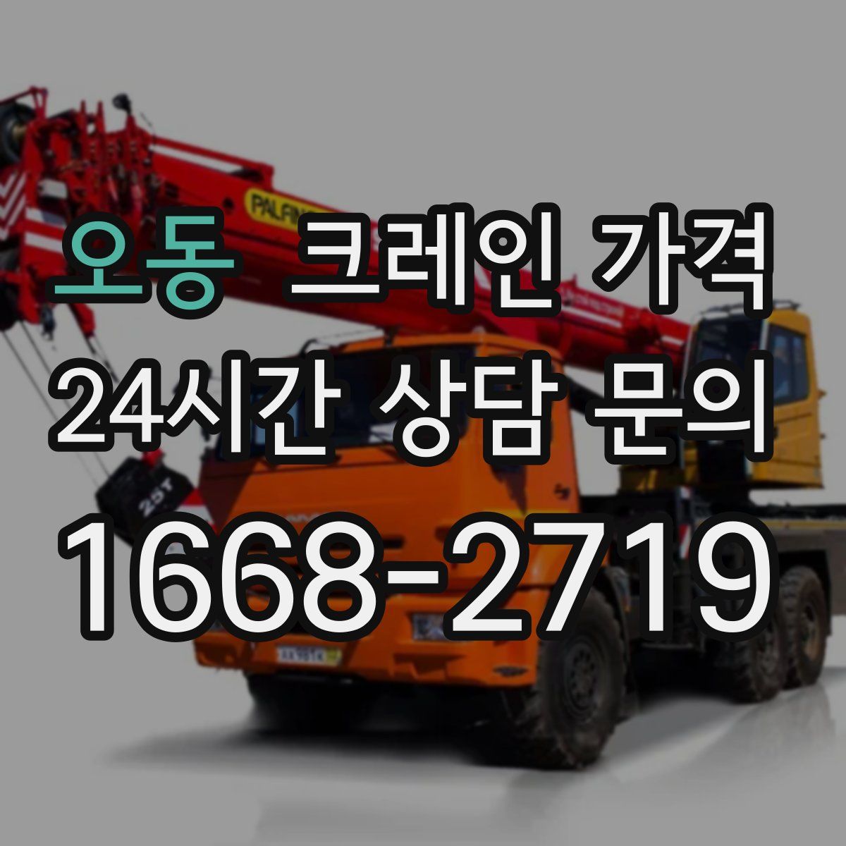 오동 크레인 가격