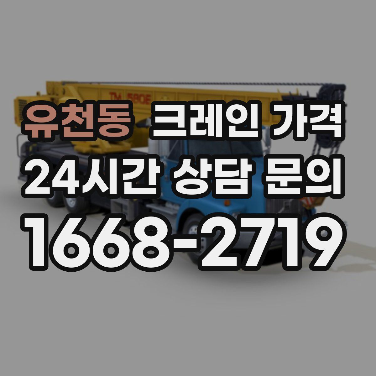 유천동 크레인 가격