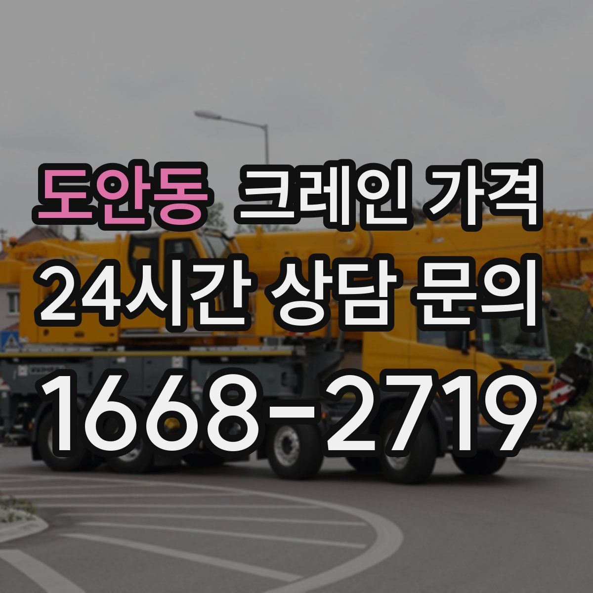 도안동 크레인 가격