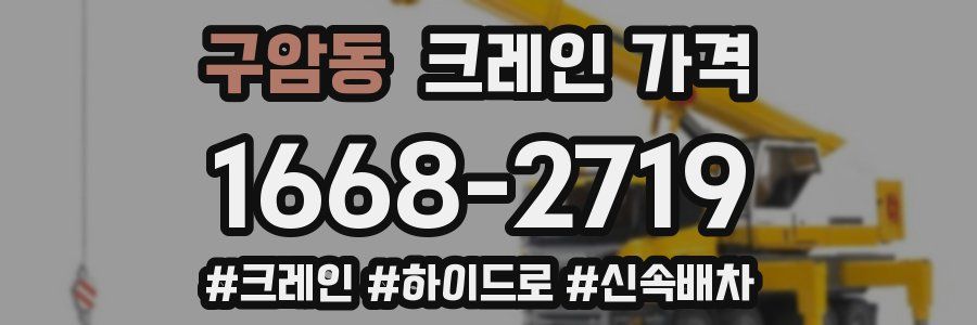구암동 크레인 가격