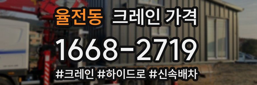 율전동 크레인 가격