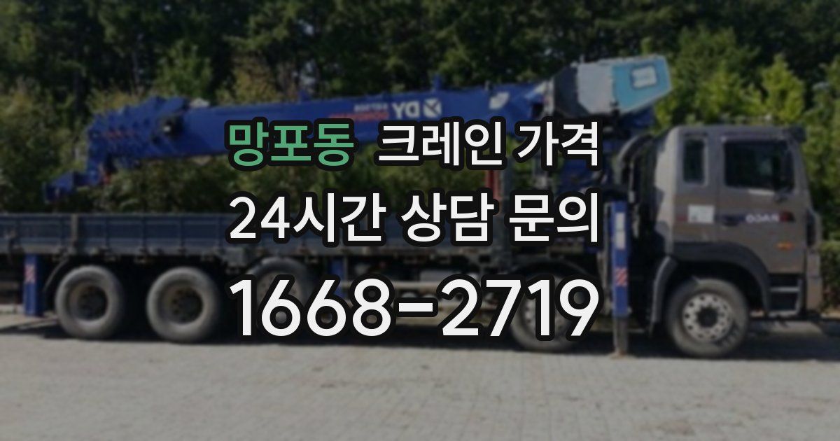망포동 크레인 가격