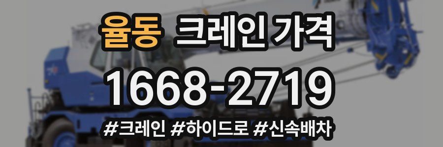 율동 크레인 가격