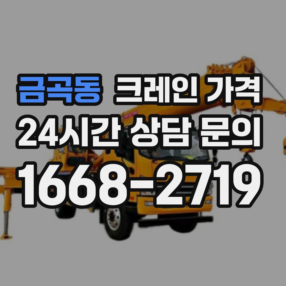 금곡동 크레인 가격