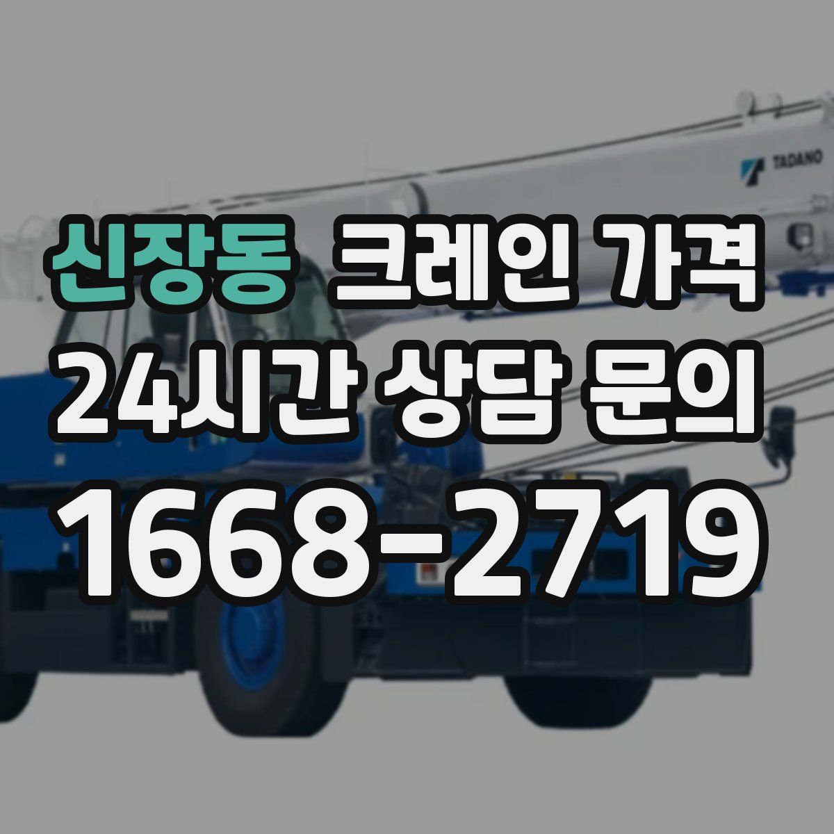 신장동 크레인 가격