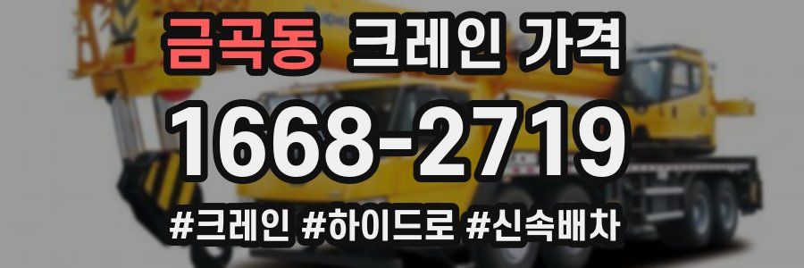 금곡동 크레인 가격