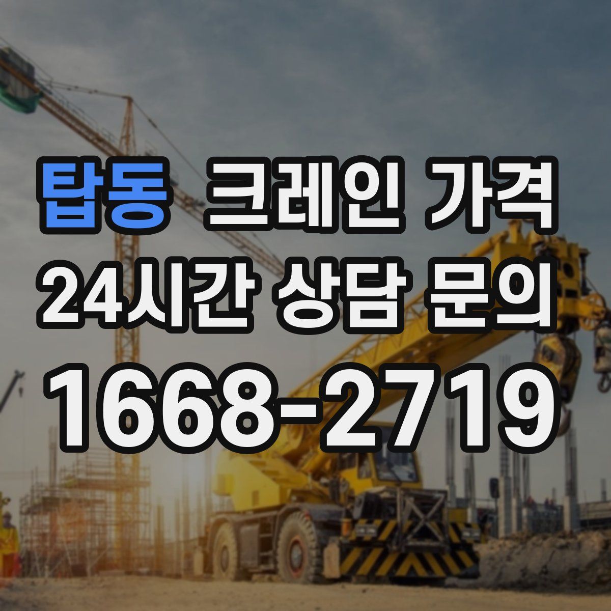 탑동 크레인 가격