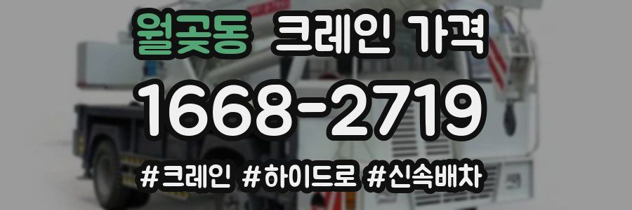 월곶동 크레인 가격