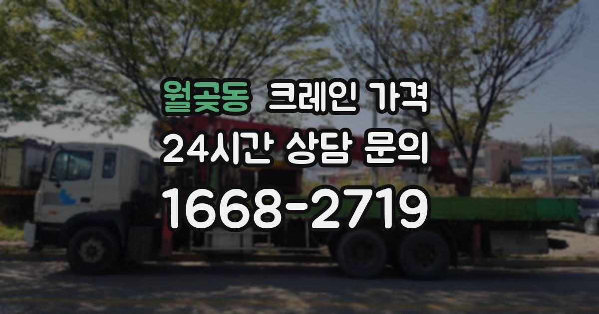 월곶동 크레인 가격