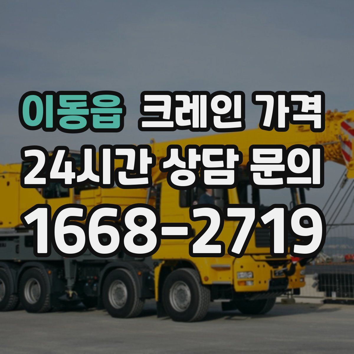 이동읍 크레인 가격