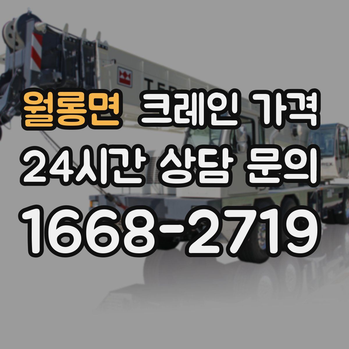 월롱면 크레인 가격